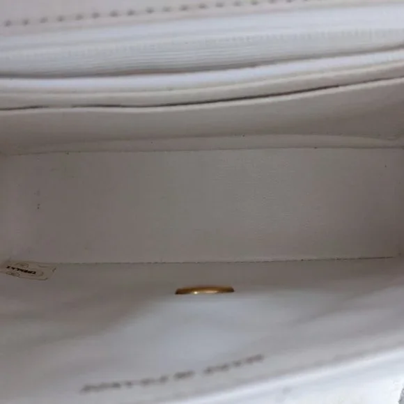 Chanel classic mini flap bag white and gold - Picture 6 of 12